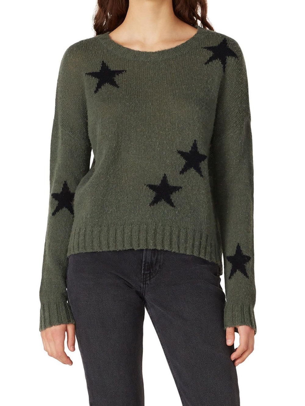 Rails Sweater Perci Olive Black Stars